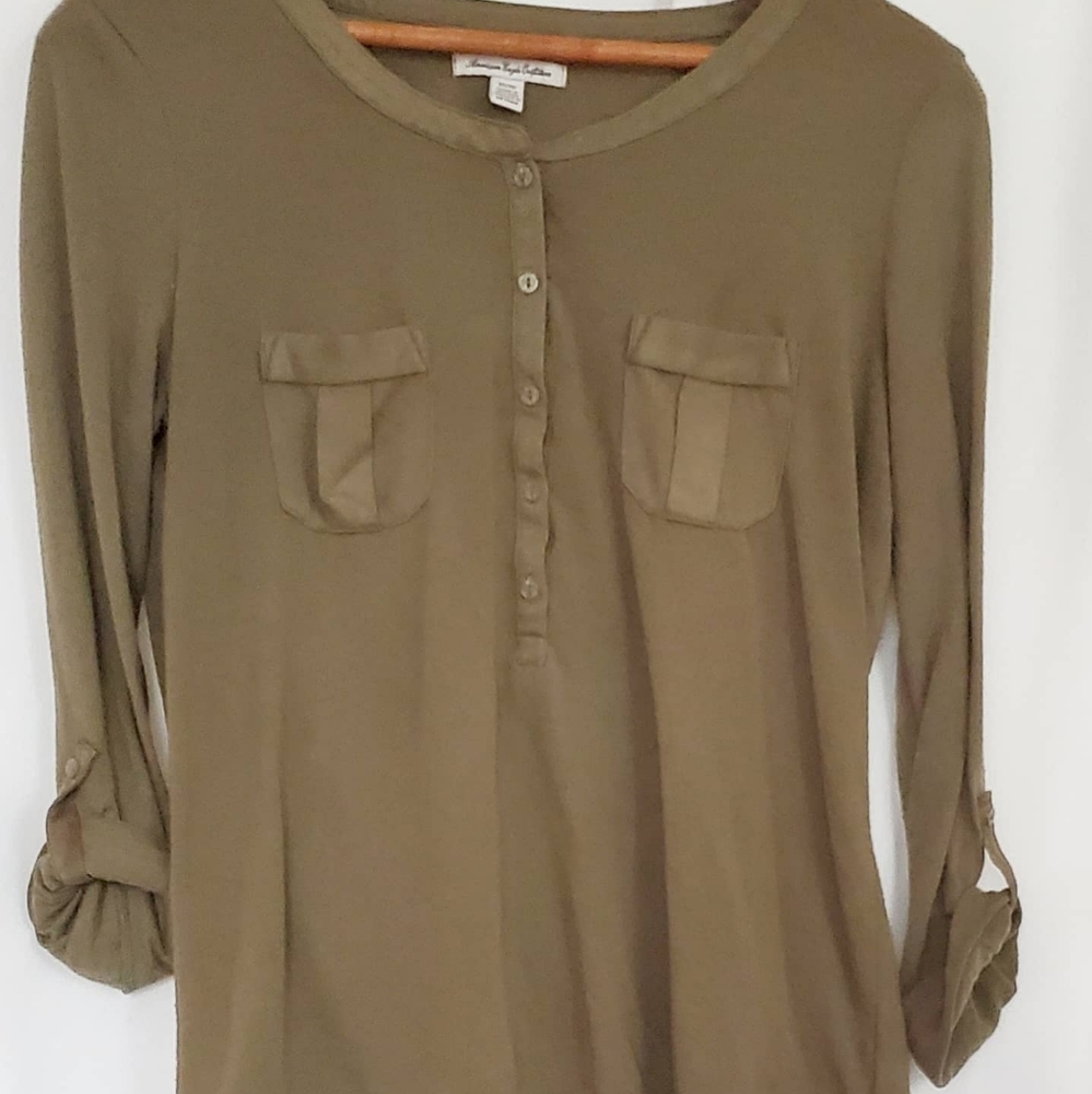 American Eagle Olive Green Tee